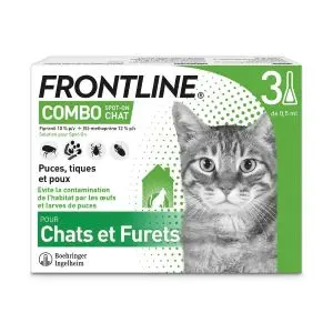 Frontline Combo Spot-on Chat Et Furet 3 Pipettes De 0.5ml - Pharmacie Agnès Praden à Alès