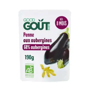 Good Gout Pennes aux Aubergines dès 8 mois 190g