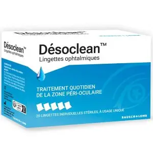 Bausch & Lomb Désoclean Lingettes Ophtalmiques x20