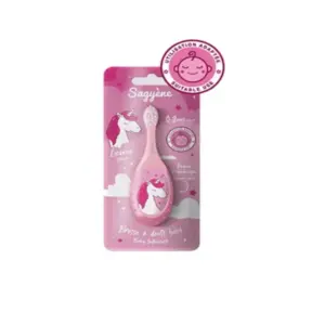 Ageti Brosse à Dents Ergonomique Licorne Rose 0-2ans