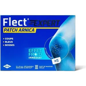 Ibsa Flect'Expert Patch Arnica Effet Froid Coups, Bleus et Bosses x5 Unités