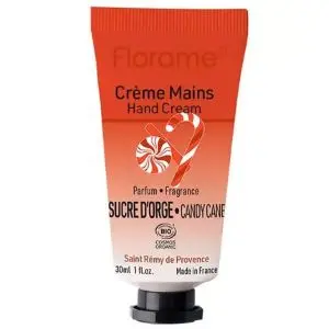 Florame Crème Mains Bio 30 ML - Parfum : Sucre d'Orge - Pharmacie Agnès Praden à Alès