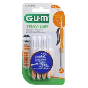 Gum Trav-Ler Brossette Interdentaire Cylindrique 0.9 mm 1412