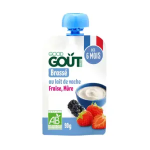 Good Gout Gourde Brassé Vache Fraise Mûre 90g