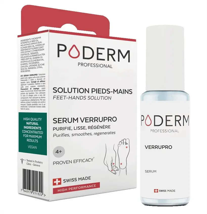 Poderm Verrupro Solution Pieds-Mains, 8ml - Pharmacie Agnès Praden à Alès