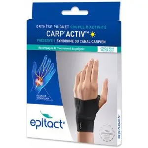 Epitact Carp'activ Orthèse Poignet Souple d'Activité Gauche Taille M