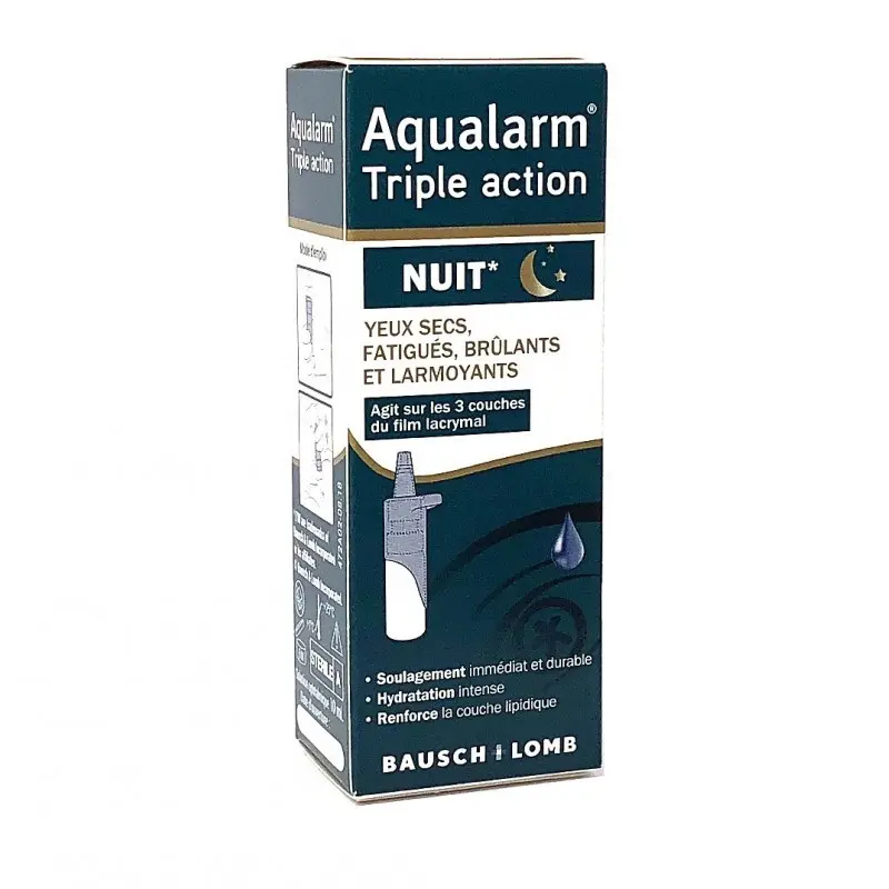 Aqualarm Triple Action nuit 10 ml - Pharmacie Agnès Praden à Alès