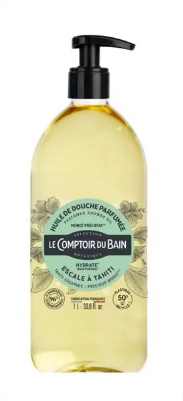 Le comptoir du bain Huile de douche Monoï précieux 1L - Pharmacie Agnès Praden à Alès