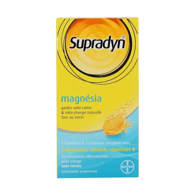 Supradyn magnésia 30 comprimés effervescents