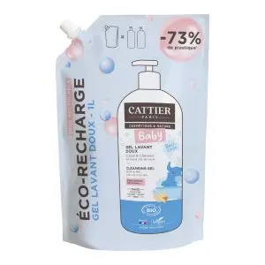 Cattier Baby Gel Lavant Eco-Recharge 1 Litre - Pharmacie Agnès Praden à Alès