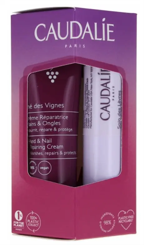 Caudalie Duo lèvres et mains thé des vignes - Pharmacie Agnès Praden à Alès