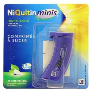 Omega Pharma Niquitin Minis Menthe fraîche 1,5mg 20 Comprimés