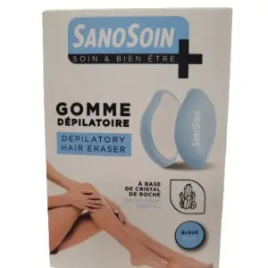 Ageti SanoSoin Gomme Dépilatoire à Base de Cristal de Roche Bleue