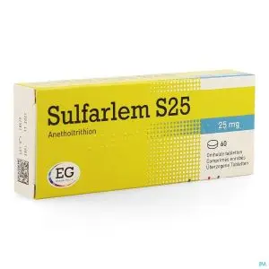 Eg Labo Sulfarlem S 25mg 60 Comprimés