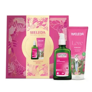 Weleda Coffret Rose Musquée Huile Harmonisante 100ml + Crème de Douche Love 200ml - Pharmacie Agnès Praden à Alès