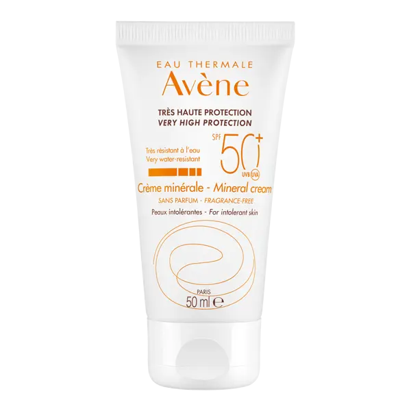 Avène Solaire Crème Minérale Spf50+ 50ml - Pharmacie Agnès Praden à Alès