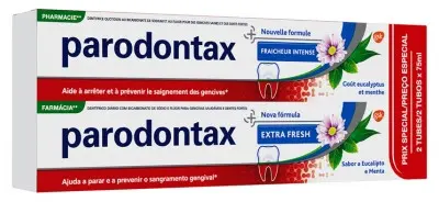 Parodontax Dentifrice Fraîcheur Intense Lot de 2 x 75 ml