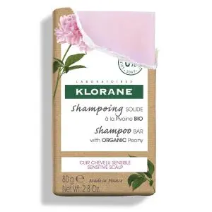 Klorane Shampoing Solide à la Pivoine Bio 80 g - Pharmacie Agnès Praden à Alès