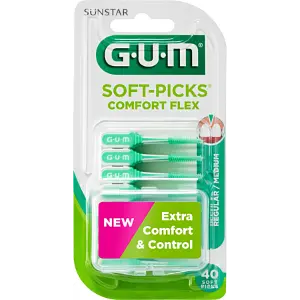 Gum Soft Picks Comfort Flex Lot De 40