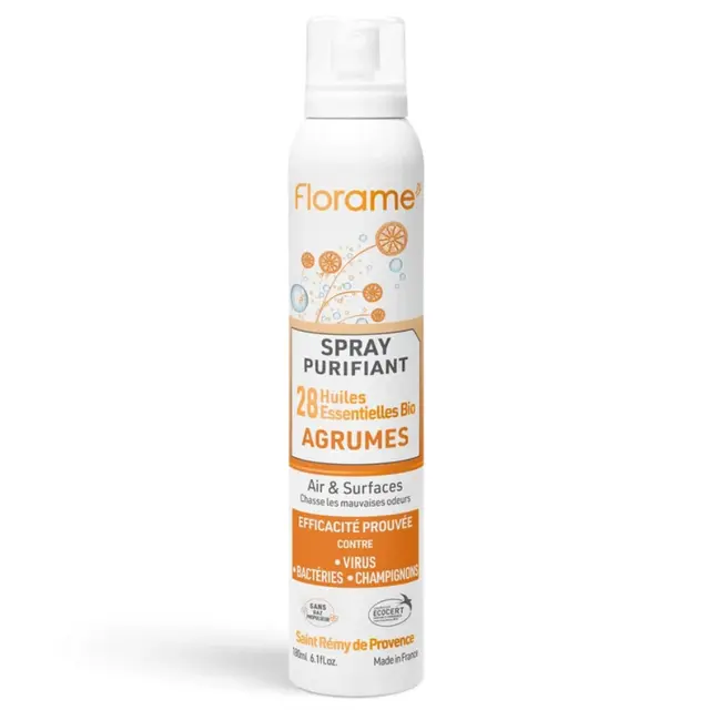 Florame Spray Purifiant Agrumes Air Et Surfaces 180 ml