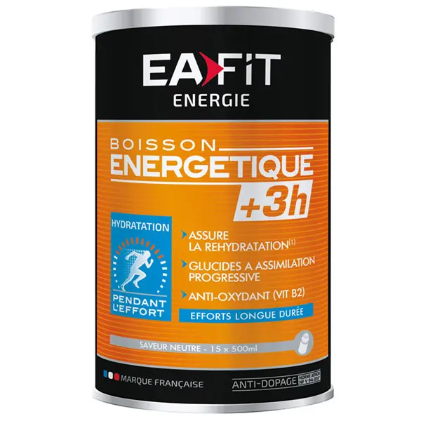 Eafit Énergie Boisson Énergétique +3h 500 g - Saveur : Neutre