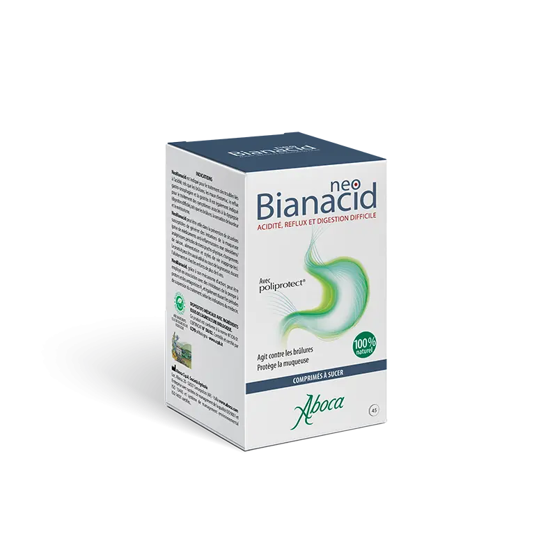 Aboca Neobianacid 45 comprimés - Pharmacie Agnès Praden à Alès