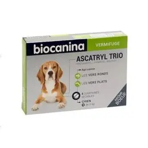 Biocanina Ascatryl Trio Chien 4 Comprimés