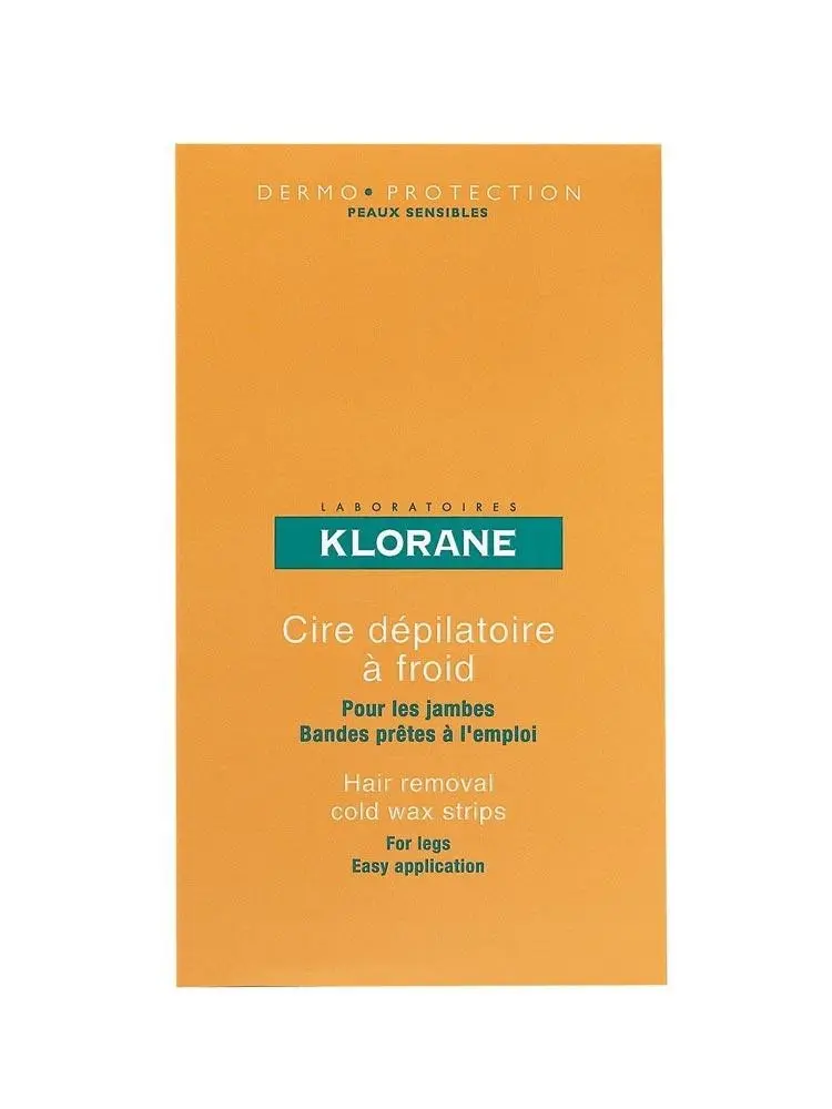 Klorane 6 Doubles Bandes de Cire Froide à l'Amande Douce - Pharmacie Agnès Praden à Alès