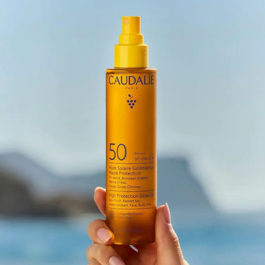 Caudalie Huile Solaire Sublimatrice Haute Protection SPF50 150 ml - Pharmacie Agnès Praden à Alès