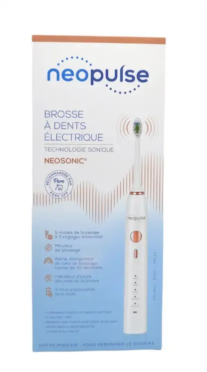 Neopulse Neosonic Brosse à Dents Électronique Blanche