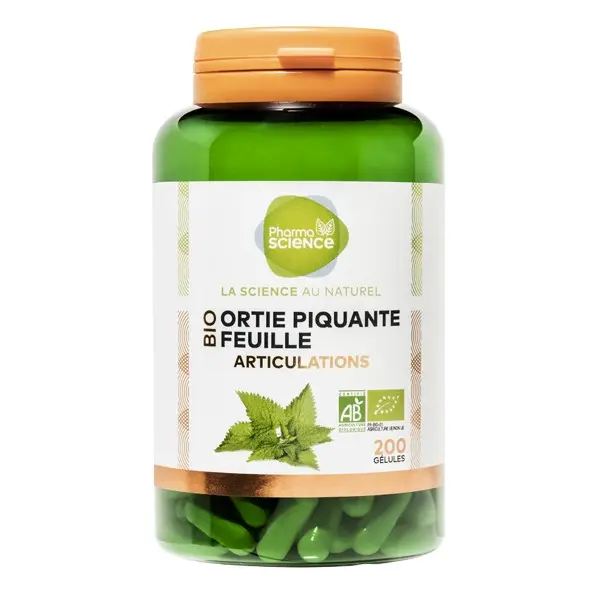 Pharmascience ortie piquante feuille bio articulations 200 gélules