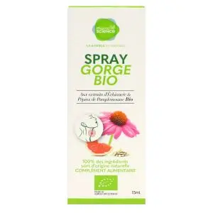 Pharmascience Spray Gorge Bio 15 ml - Pharmacie Agnès Praden à Alès