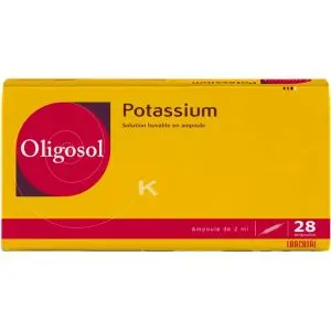 Laboratoire des Granions Oligosol Potassium K Labcatal 28 Ampoules
