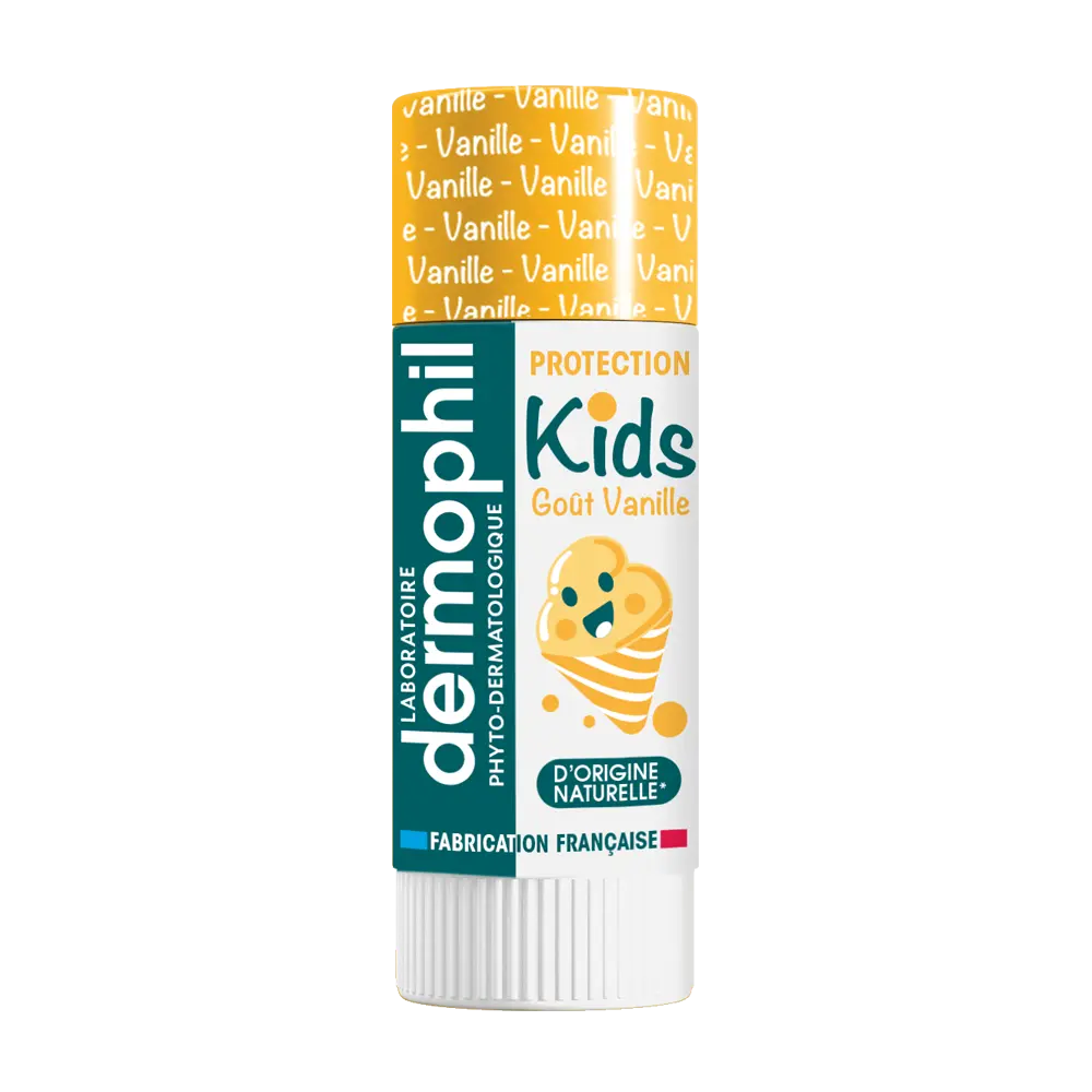 Dermophil Kids Sticks lèvres Vanille 4 g - Pharmacie Agnès Praden à Alès
