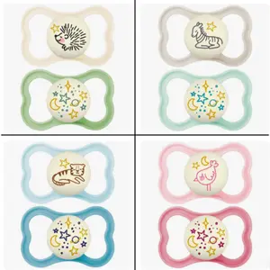 Mam Sucette Nuit Suprême Silicone 18 Mois+ x 2 - 4 Coloris 