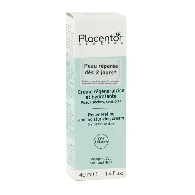 Placentor végétal Crème régénératrice hydratante 40ml