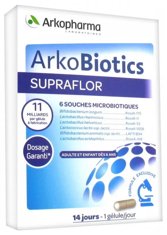 Supraflor Ferments Lactiques 14 Gélules - Pharmacie Agnès Praden à Alès
