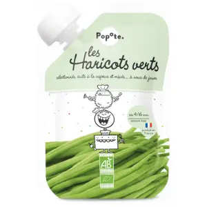 Popote gourde Haricots Verts Bio 120g