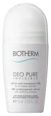 Biotherm Déo Pure Invisible Roll-On Anti-Transpirant 48h 75 ml