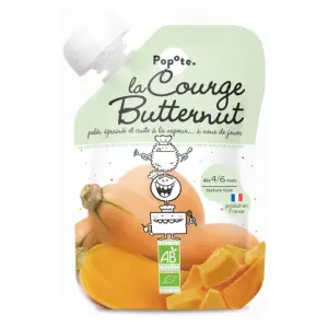 Popote Gourde Courge Butternut Bio 120g