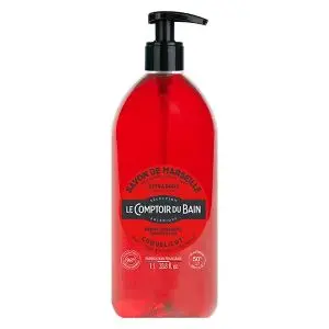 Le Comptoir du Bain Savon De Marseille 1 Litre Coquelicot - Pharmacie Agnès Praden à Alès