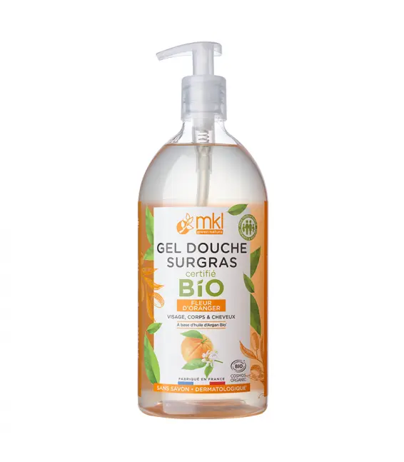 MKL Gel douche Bio Fleur d'oranger 1L
