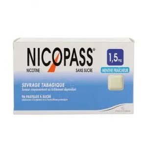 Pierre Fabre Nicopass 1,5mg x36 Menthe Fraîcheur