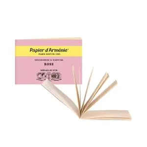 Papier d'Arménie Rose 12 Feuillets