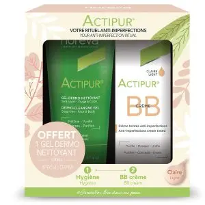 Noreva Actipur Coffret Anti-imperfections Teinte Claire 30 ml + Gel moussant 100ml