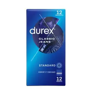 Durex Jeans Préservatifs Classic Lubrifiés X12