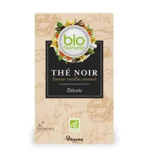 Vitavea Santé BioNutrisanté Thé Noir Détente Saveur Vanille Caramel 20 Sachets - Pharmacie Agnès Praden à Alès