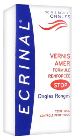 Ecrinal Vernis Amer Stop Ongles Rongés 10 ml - Pharmacie Agnès Praden à Alès