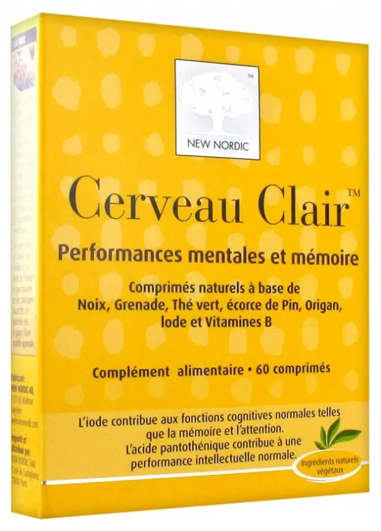 Cerveau Clair 60 Comprimés