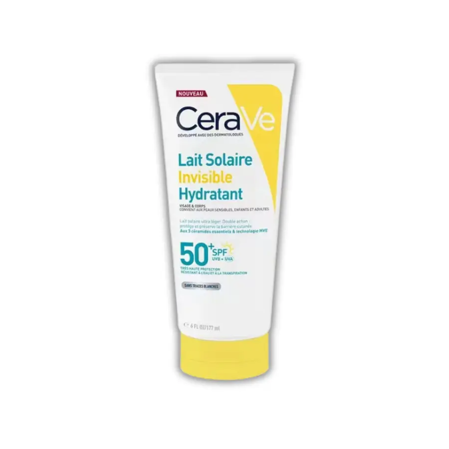 Cerave Solaire Lait Invisible Spf50 177ml - Pharmacie Agnès Praden à Alès